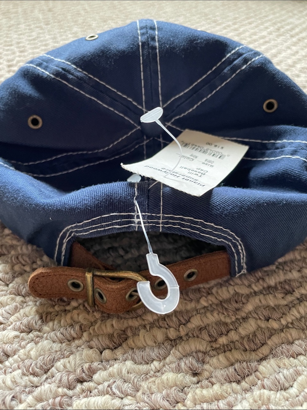 Vintage Planet Hollywood leather strap back hat - Picture 2 of 4